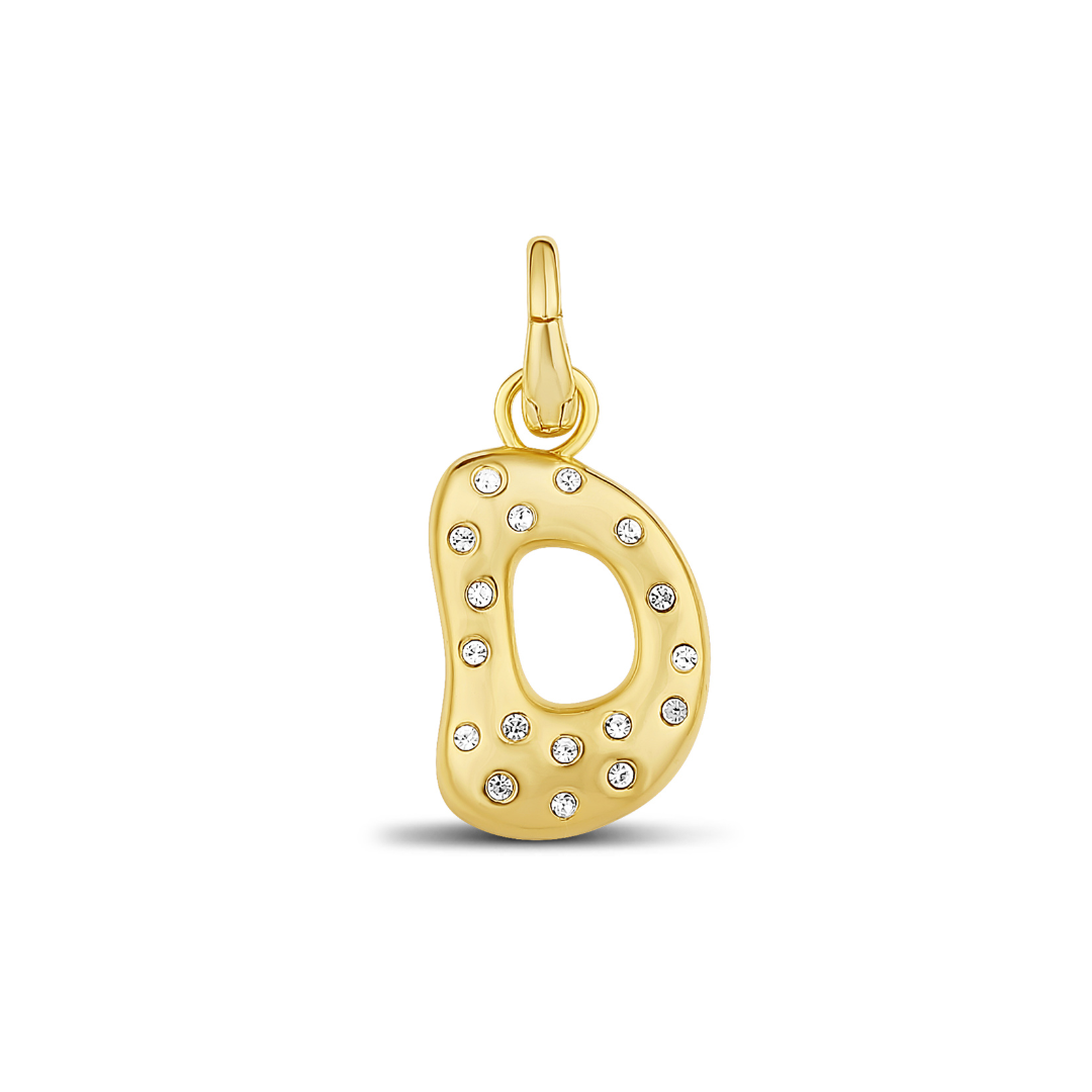 Pave Initial Drip Charm
