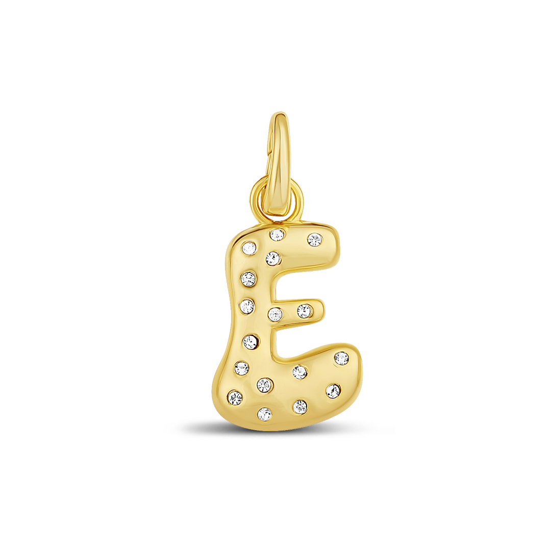 Pave Initial Drip Charm
