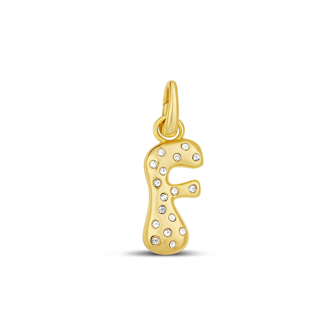 Pave Initial Drip Charm