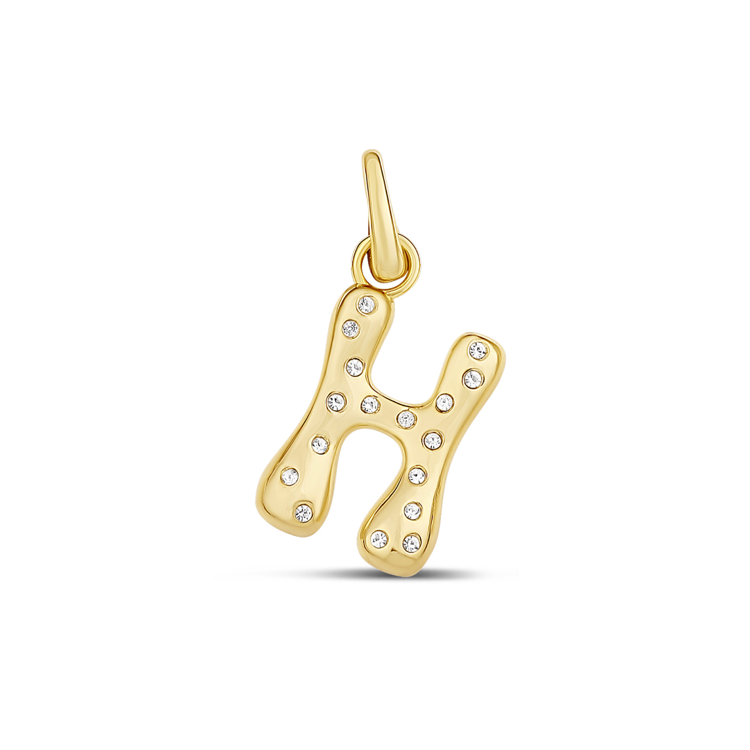 Pave Initial Drip Charm