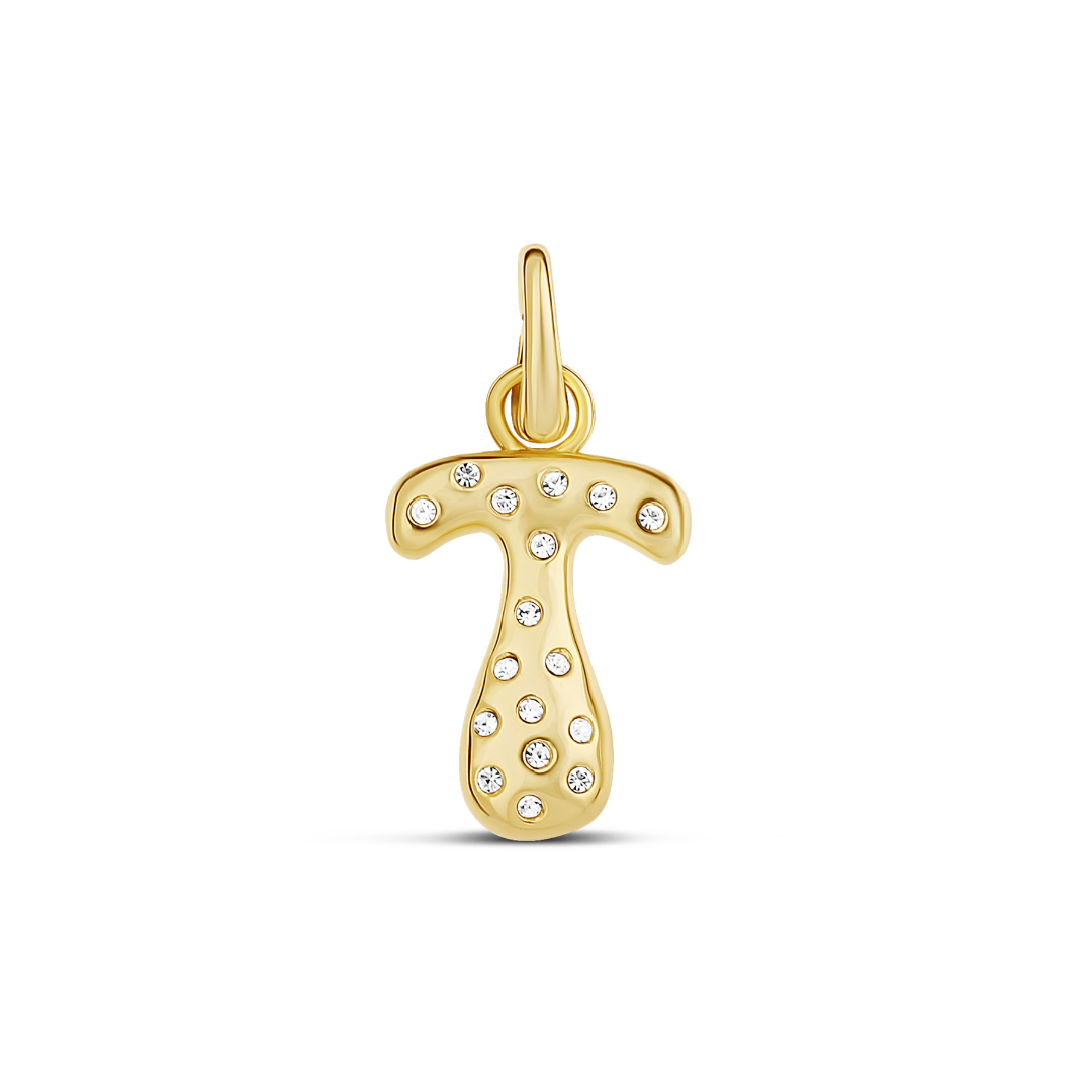 Pave Initial Drip Charm