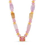 Candy Pinky Crush Stone Necklace