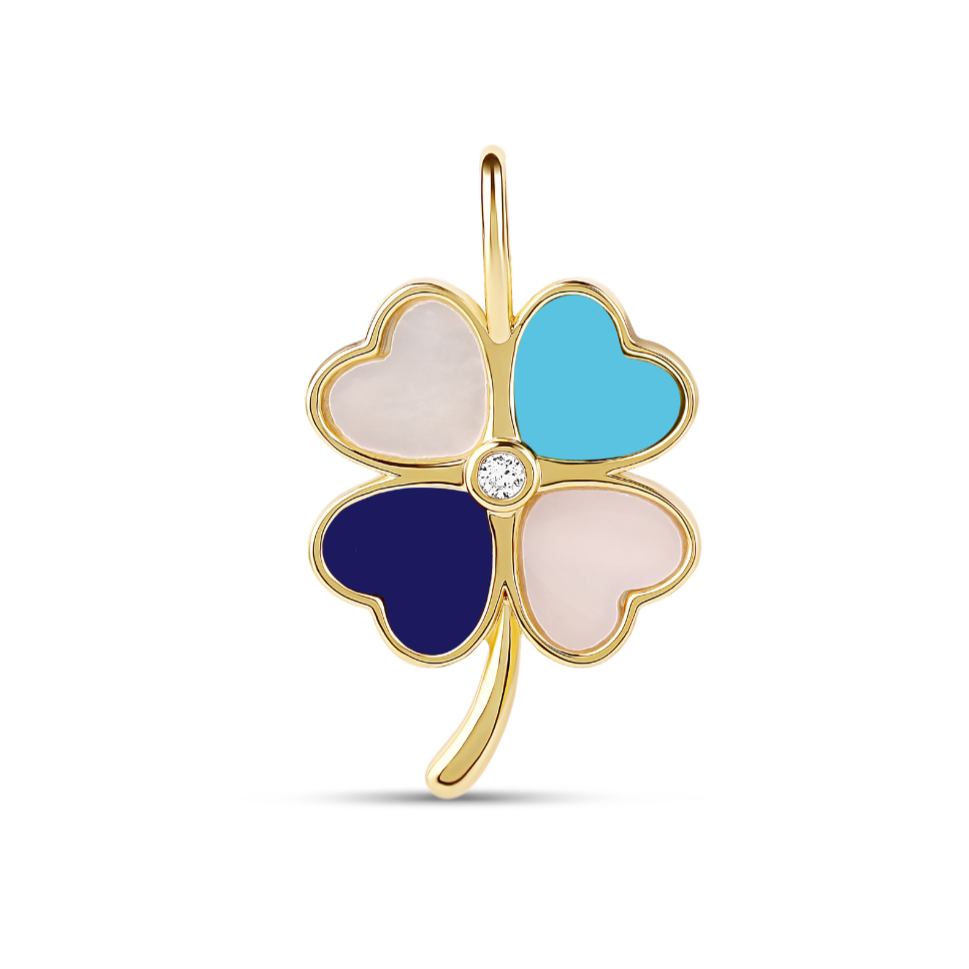 Clover Stone Charm