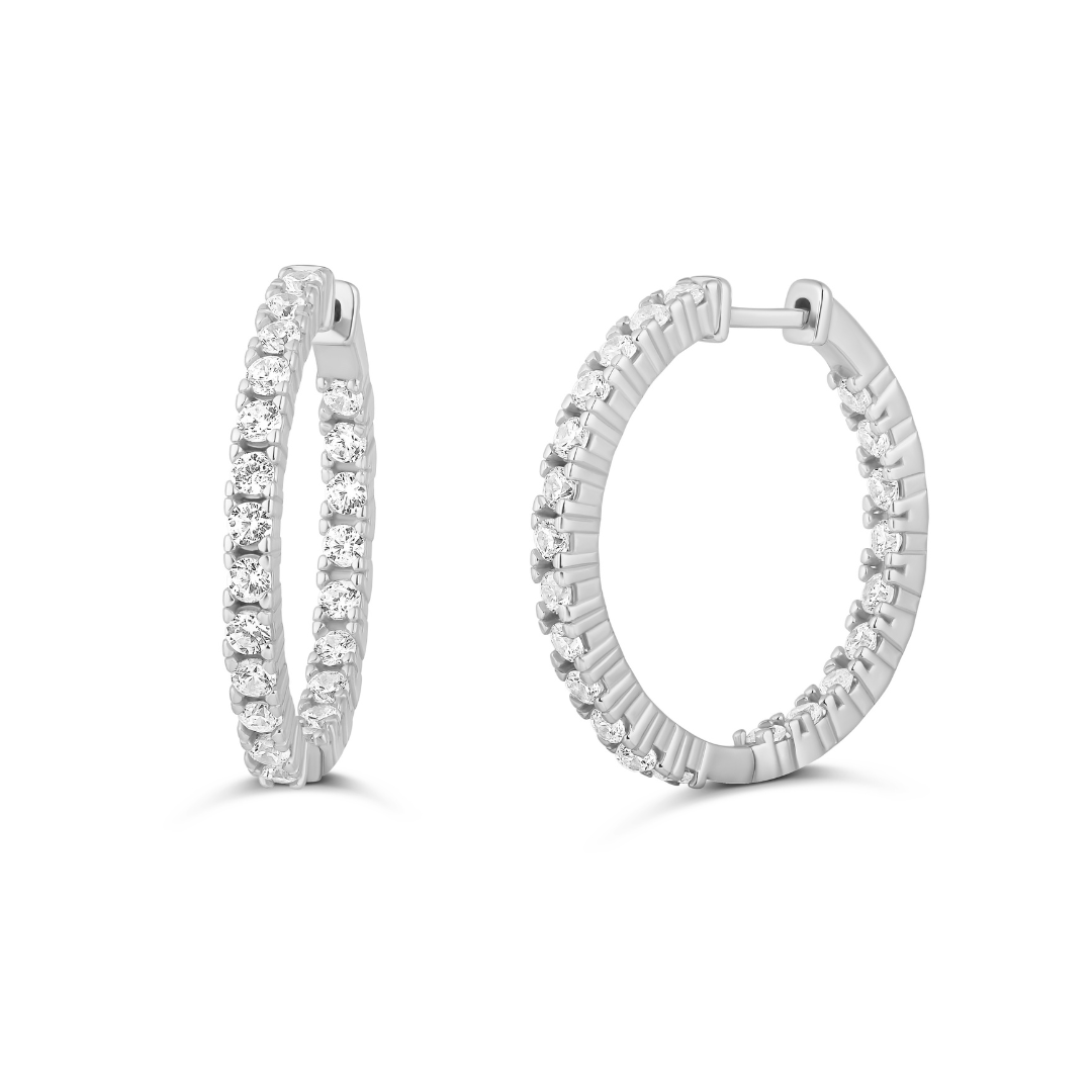 The Perfect Diamond Hoops