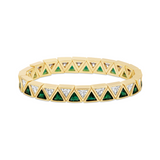 Emerald Triangle Stretchy Bracelet