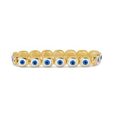 Blue Evil Eye Stretchy Bracelet