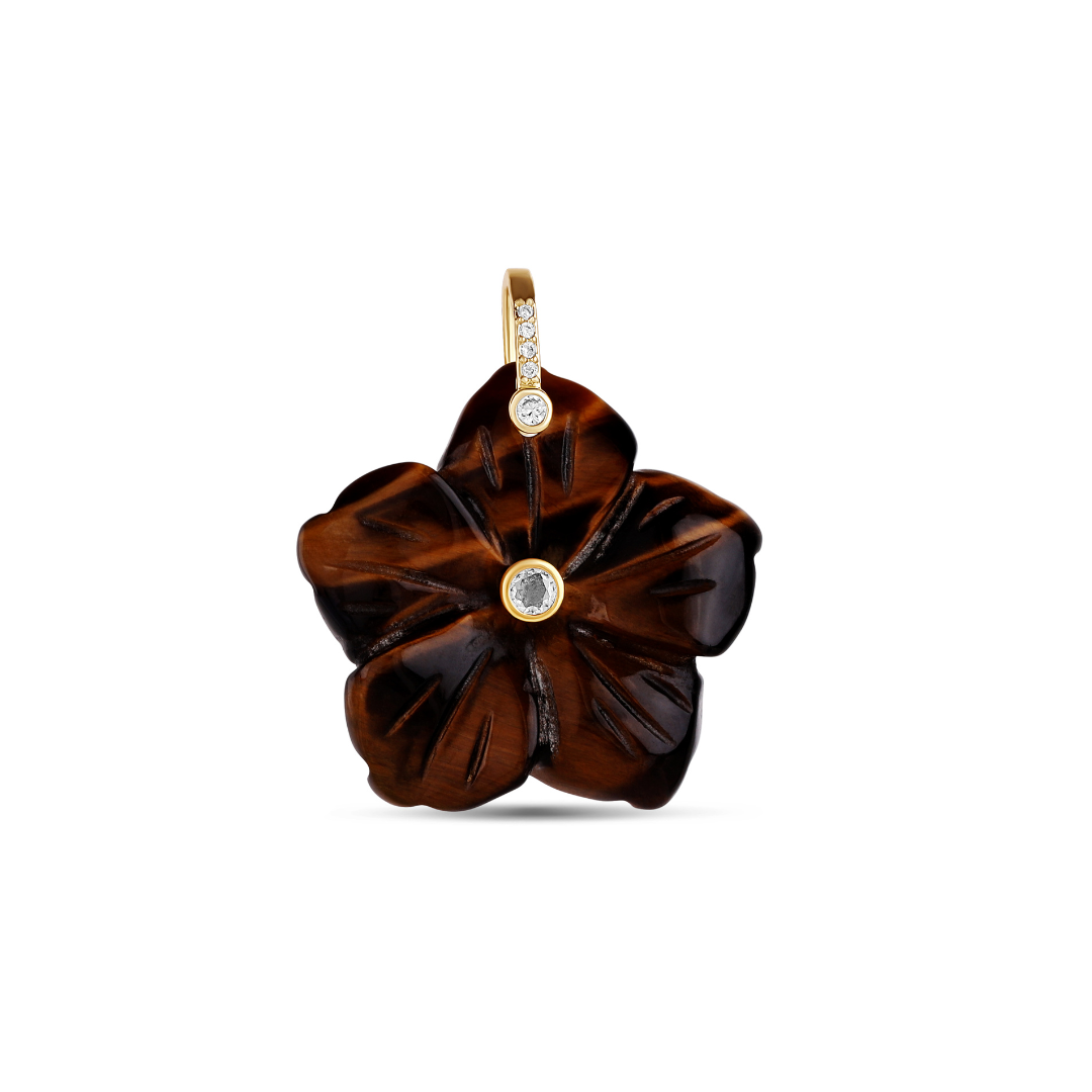 Carved Flower Charm