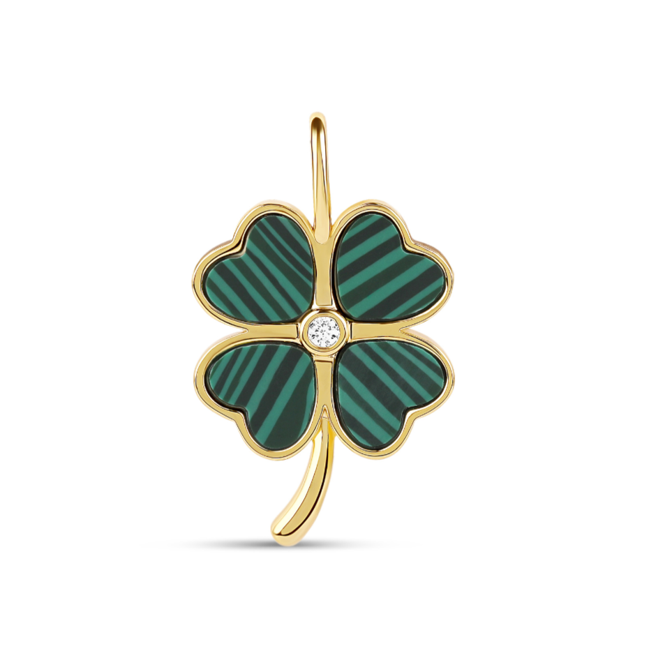 Clover Stone Charm