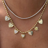 Golden Love Charm Necklace