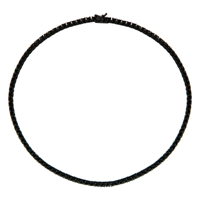 Everyday Black Tennis Necklace