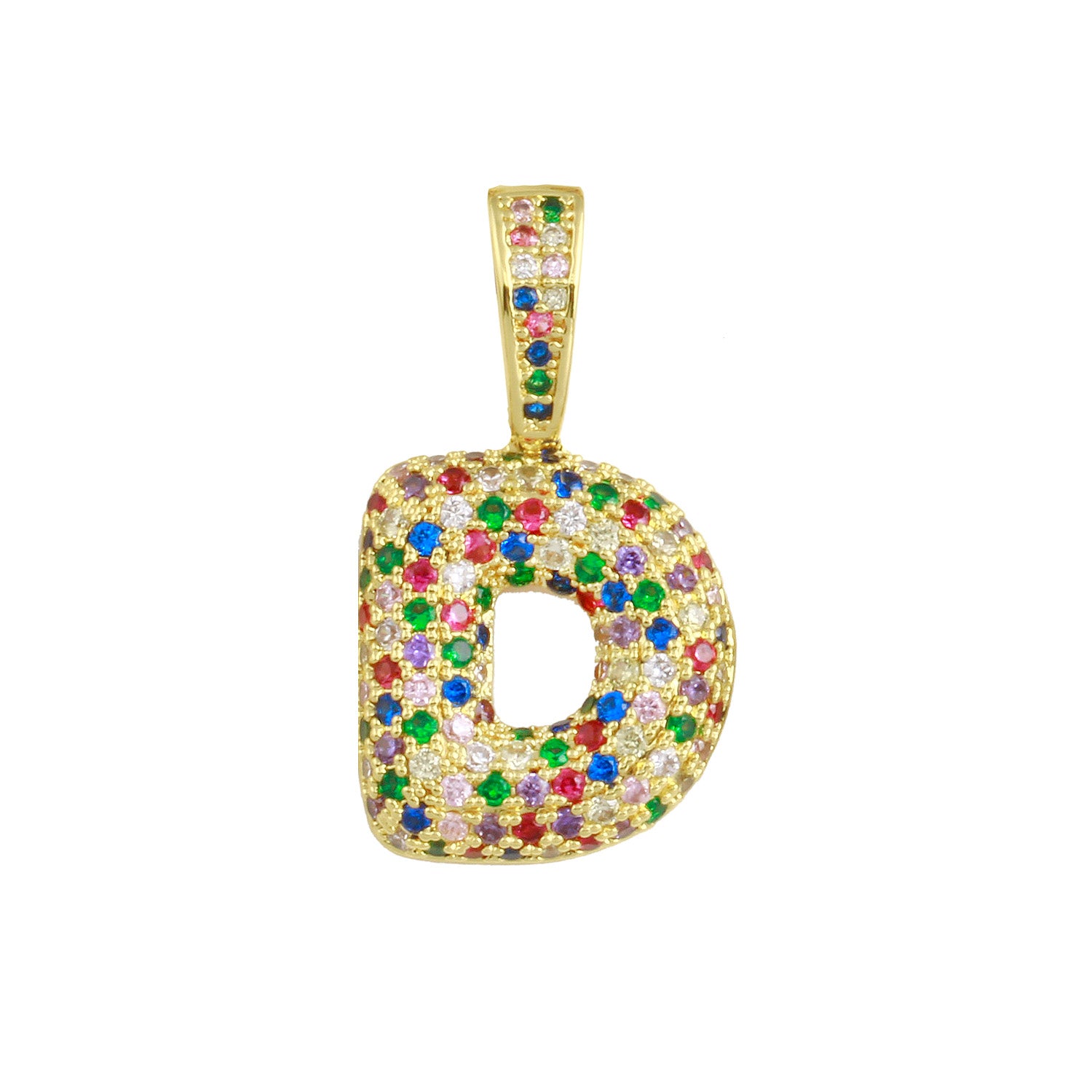 Rainbow Bubble Initial Charm