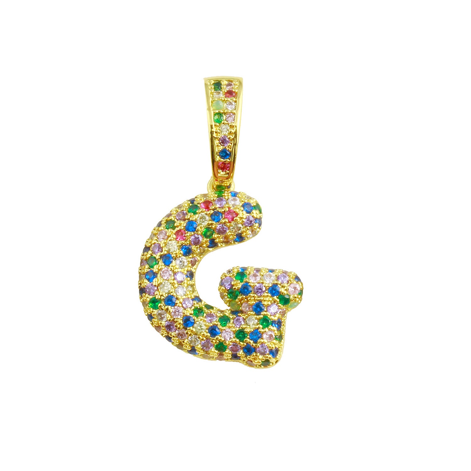 Rainbow Bubble Initial Charm