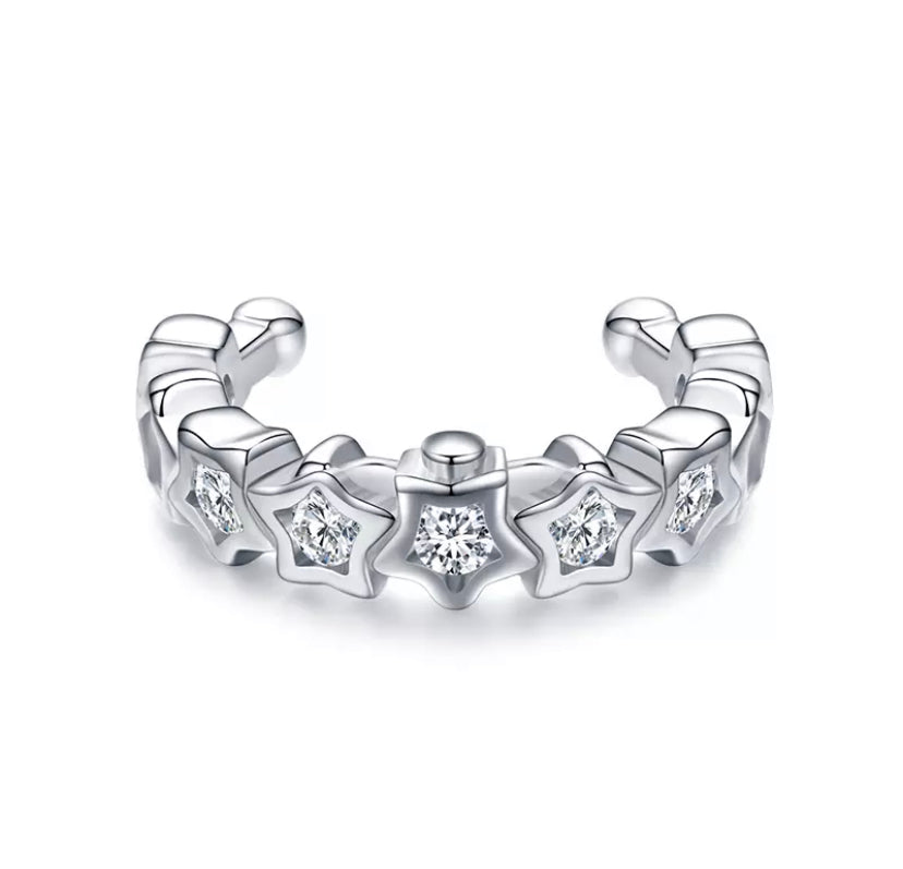 Tiny Stone Star Cuff