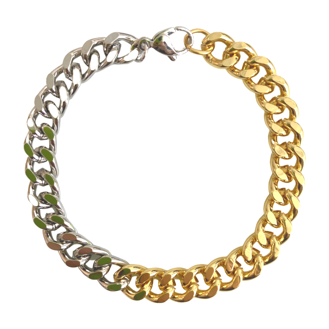Solid Cuban Chain Bracelet