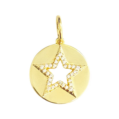 Open Star Disk Charm