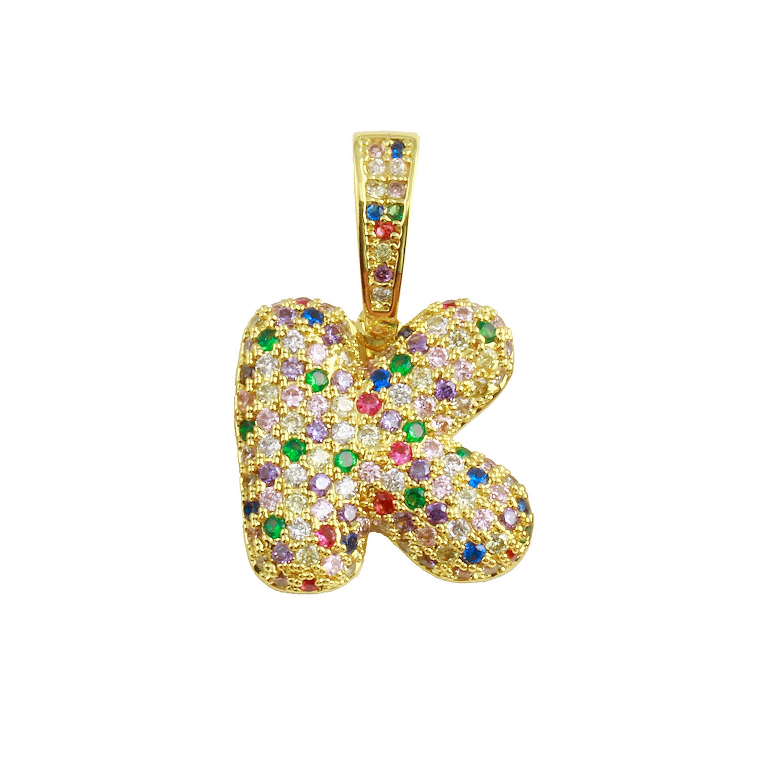 Rainbow Bubble Initial Charm