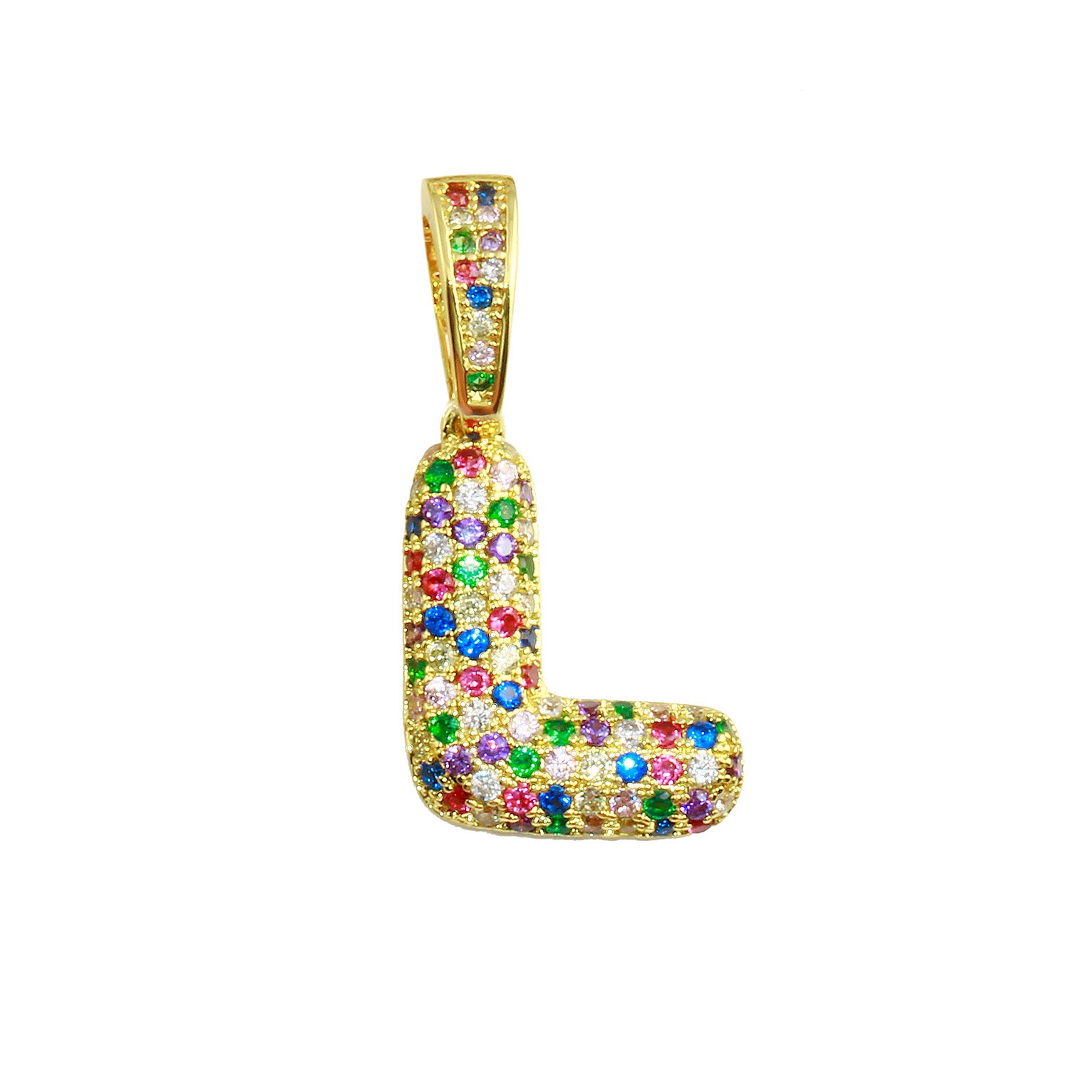 Rainbow Bubble Initial Charm