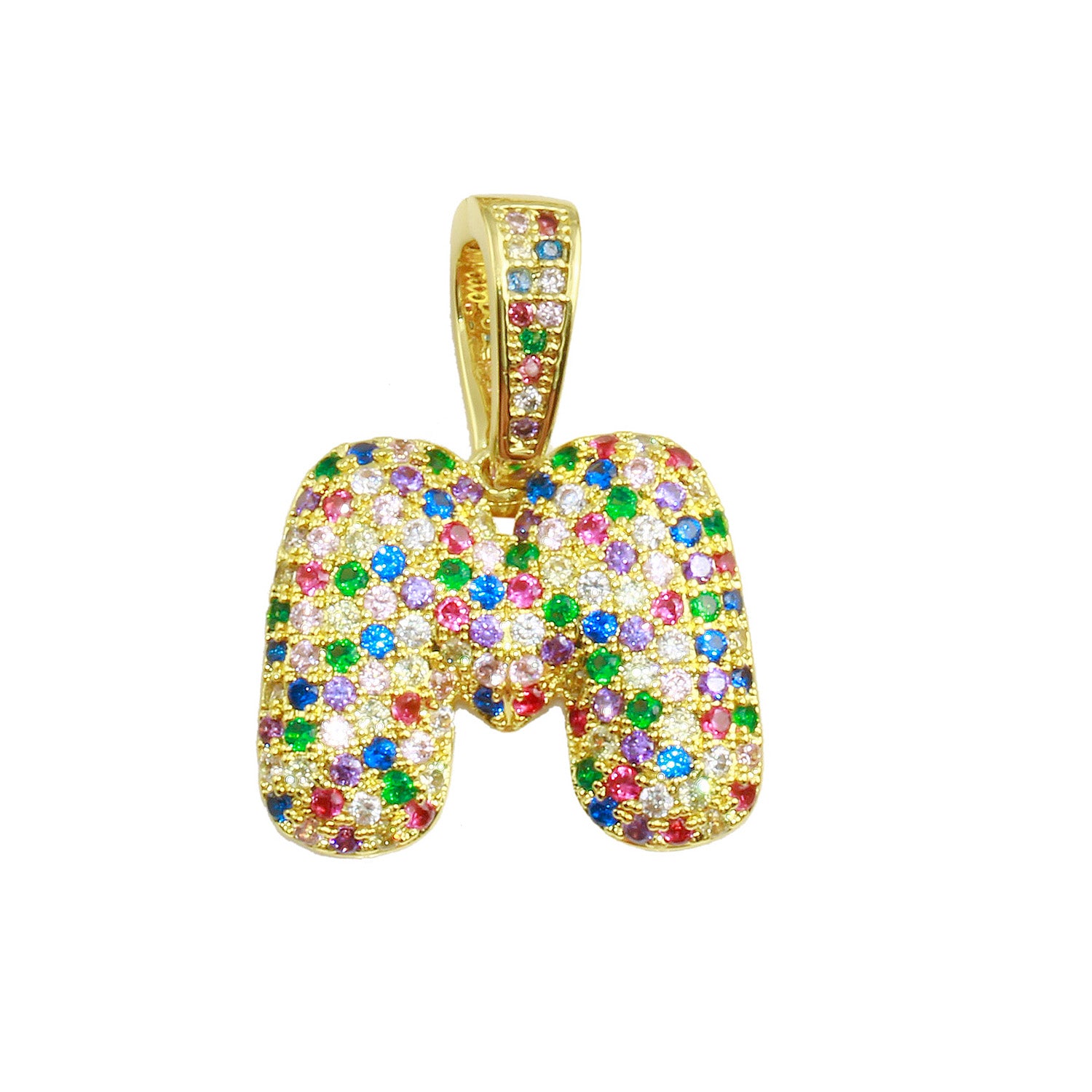 Rainbow Bubble Initial Charm