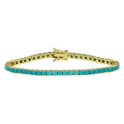 Full Turquoise Tennis Bracelet