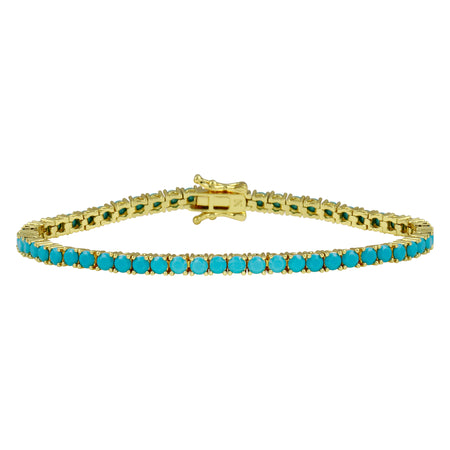 Full Turquoise Tennis Bracelet – JTG Jewelry