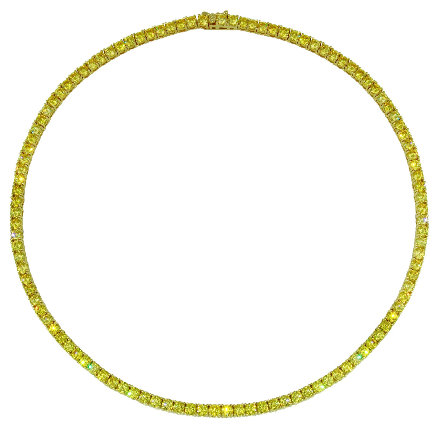 Golden Tennis Necklace