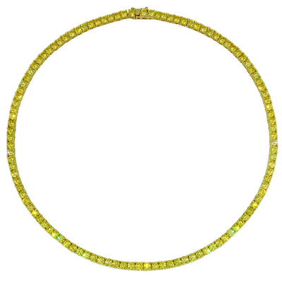 Golden Tennis Necklace
