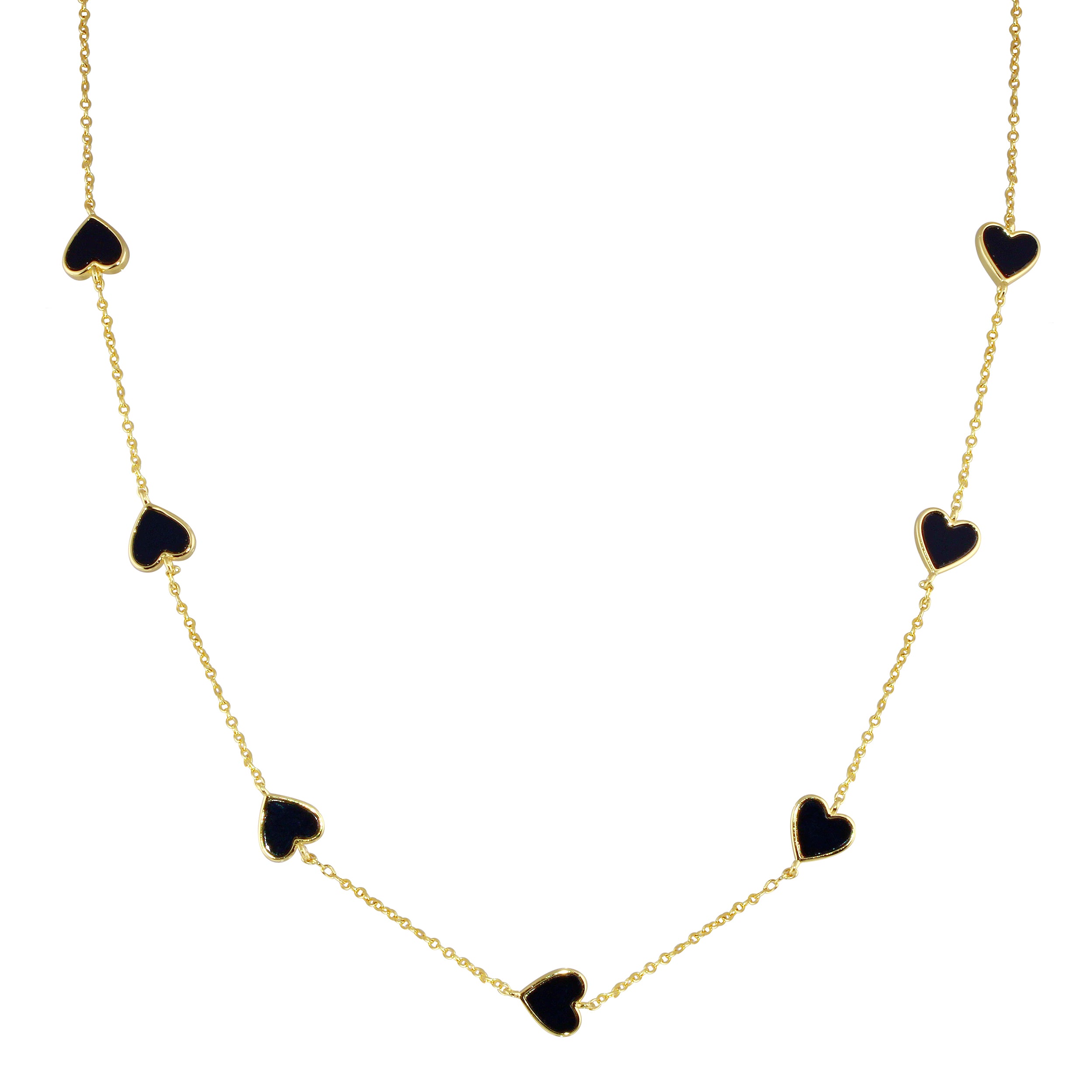 Multi Stone Heart Necklace – JTG Jewelry