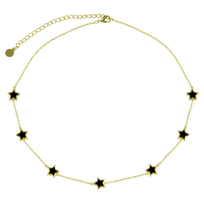 Multi Stone Star Necklace