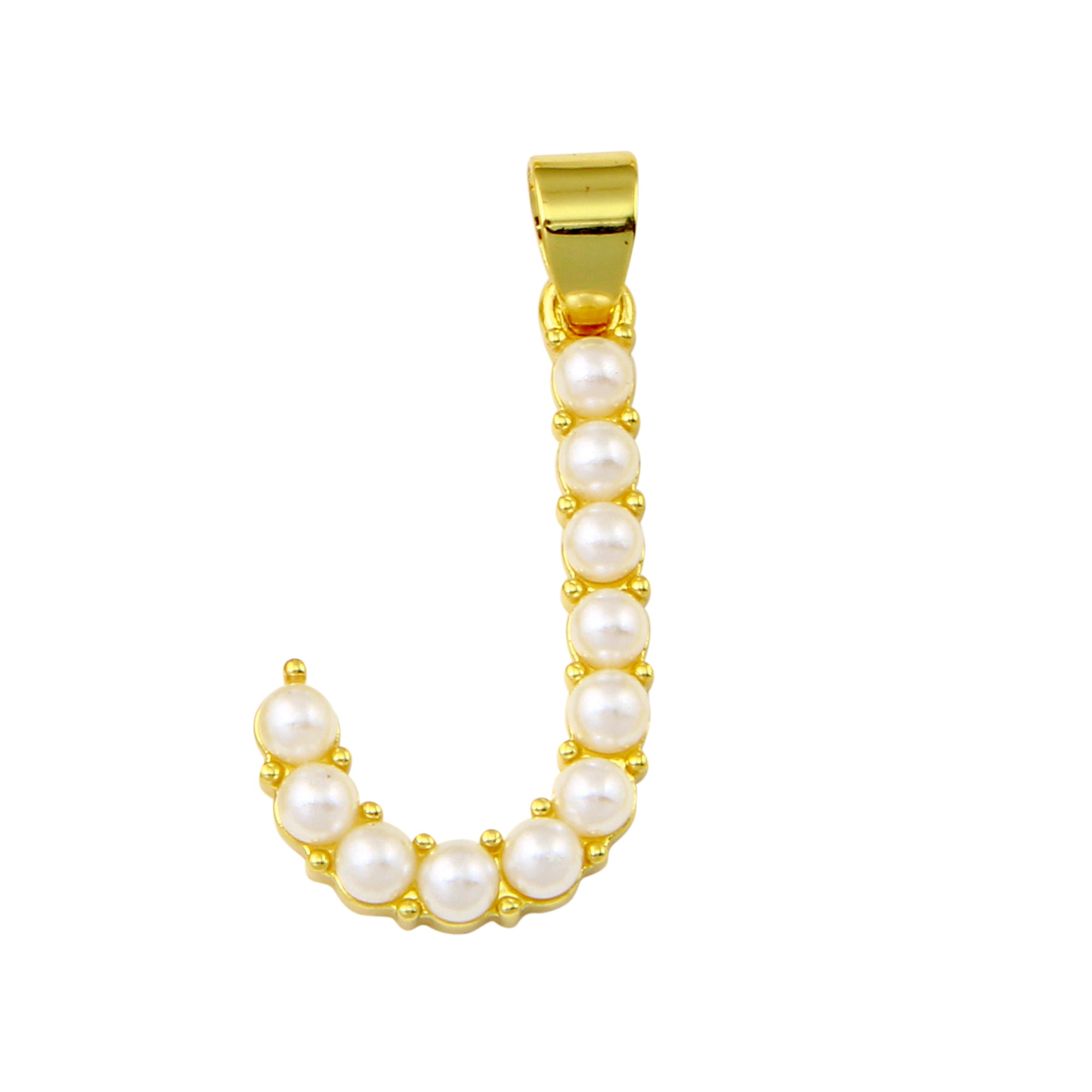 Pearl Initial Charm