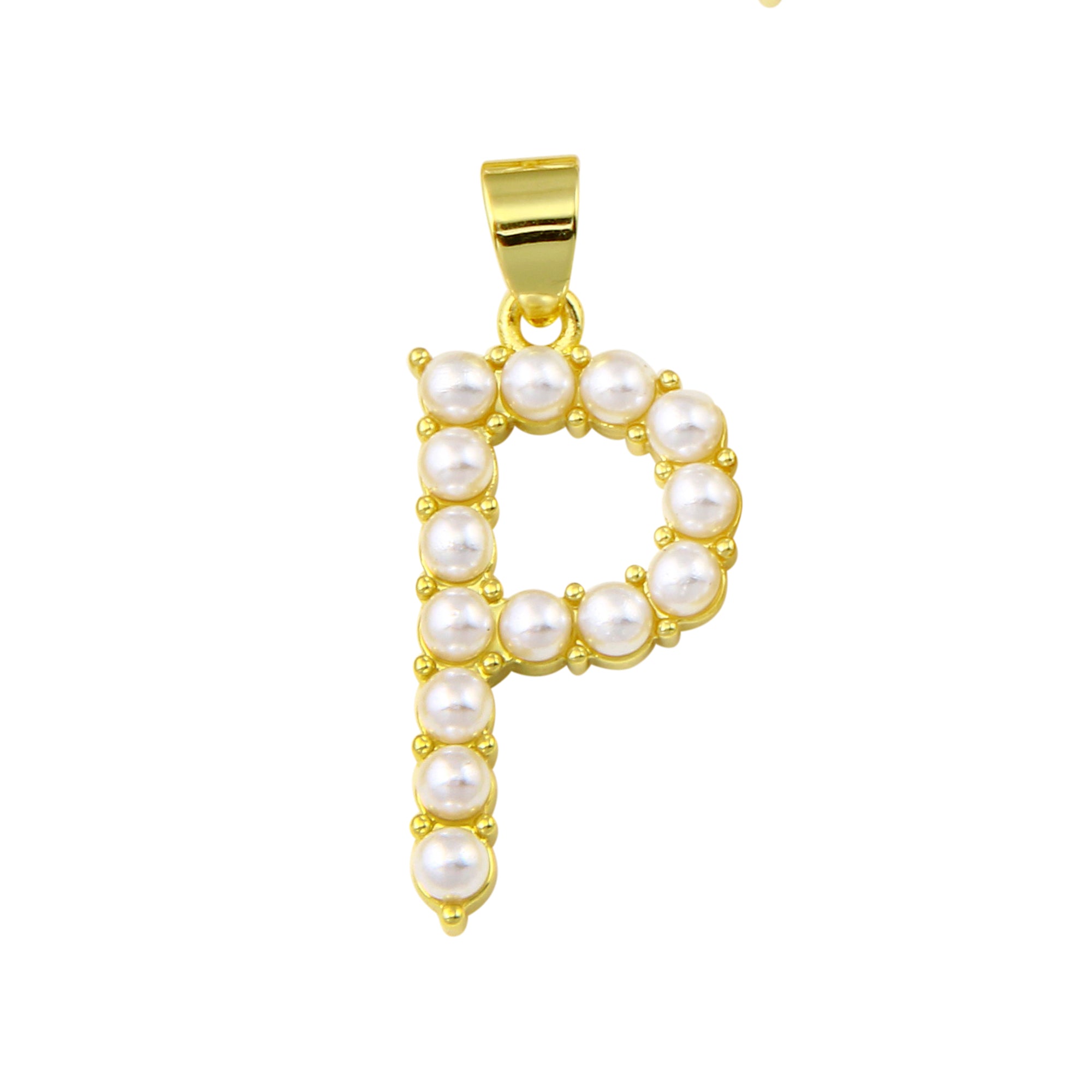 Pearl Initial Charm