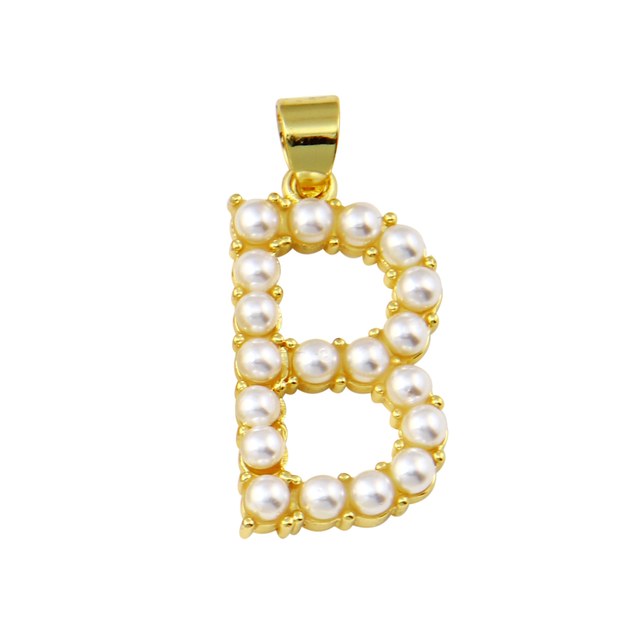 Pearl Initial Charm