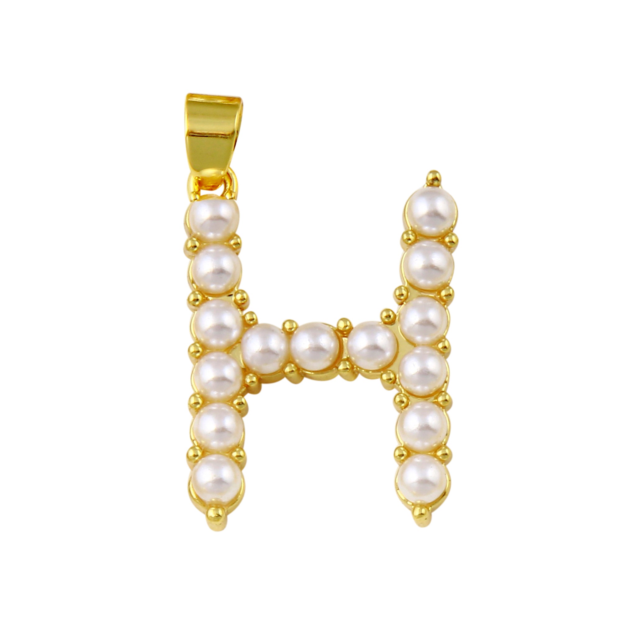 Pearl Initial Charm