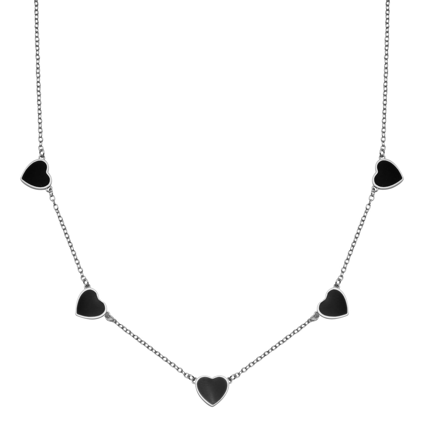 Elisa Multi Heart Rubber Necklace – Emporium
