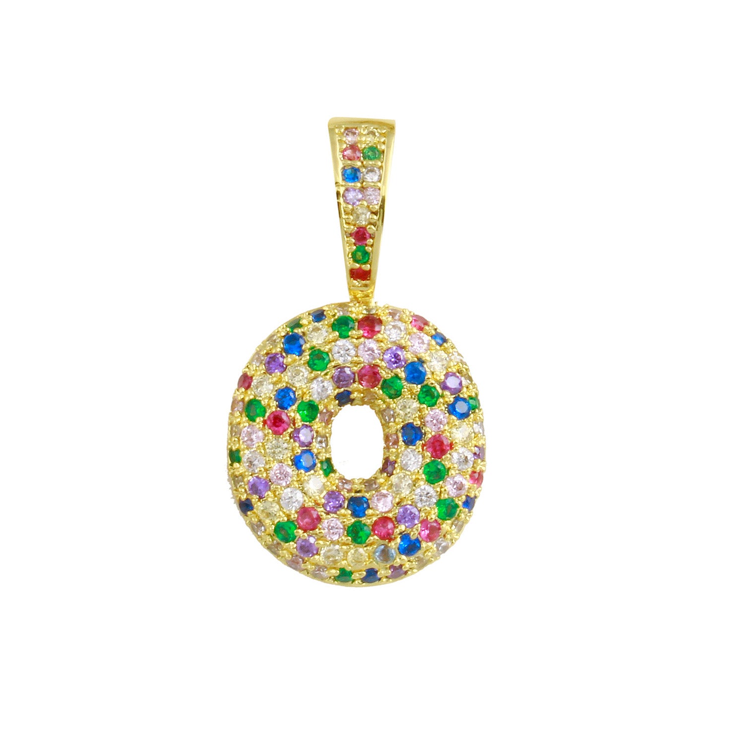 Rainbow Bubble Initial Charm