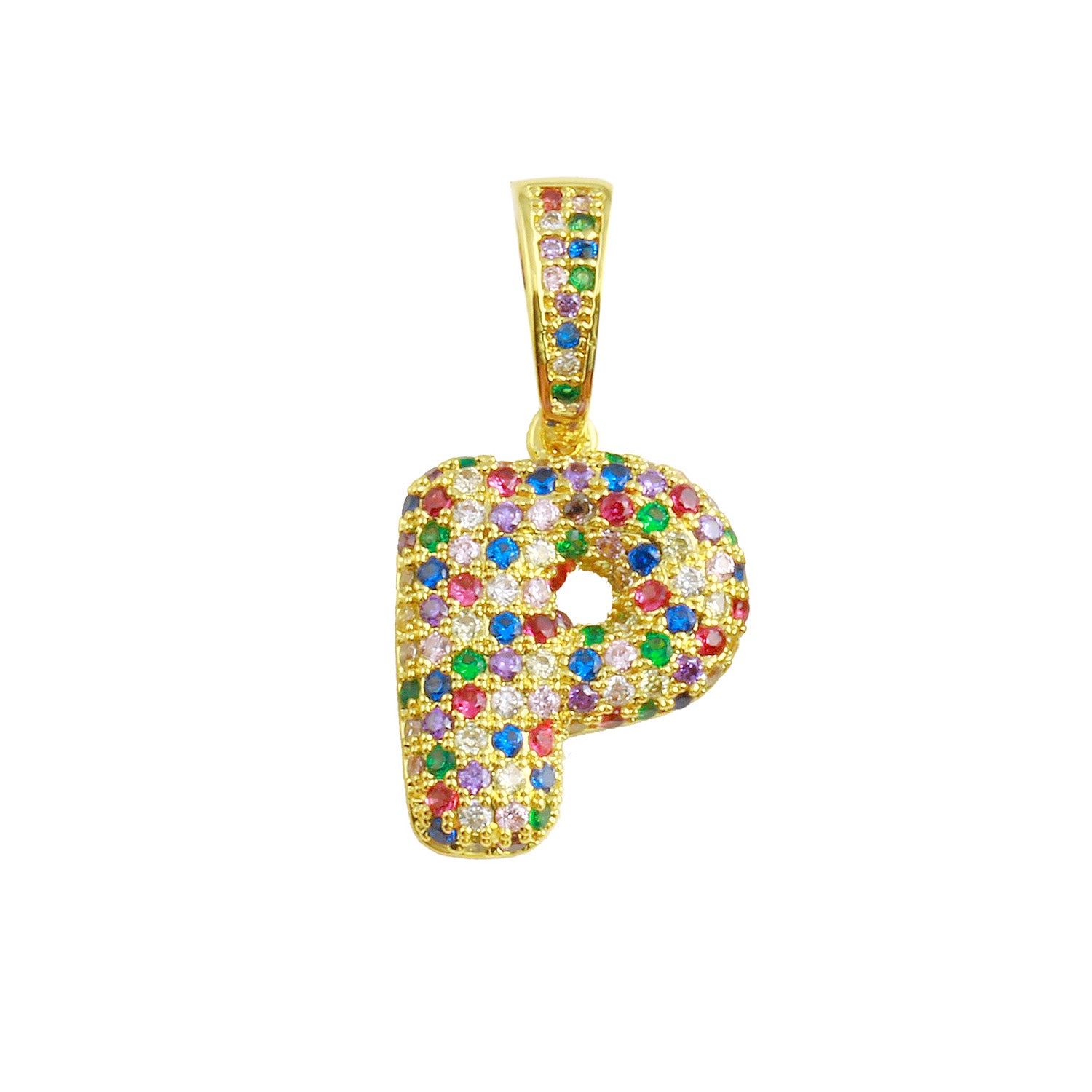 Rainbow Bubble Initial Charm