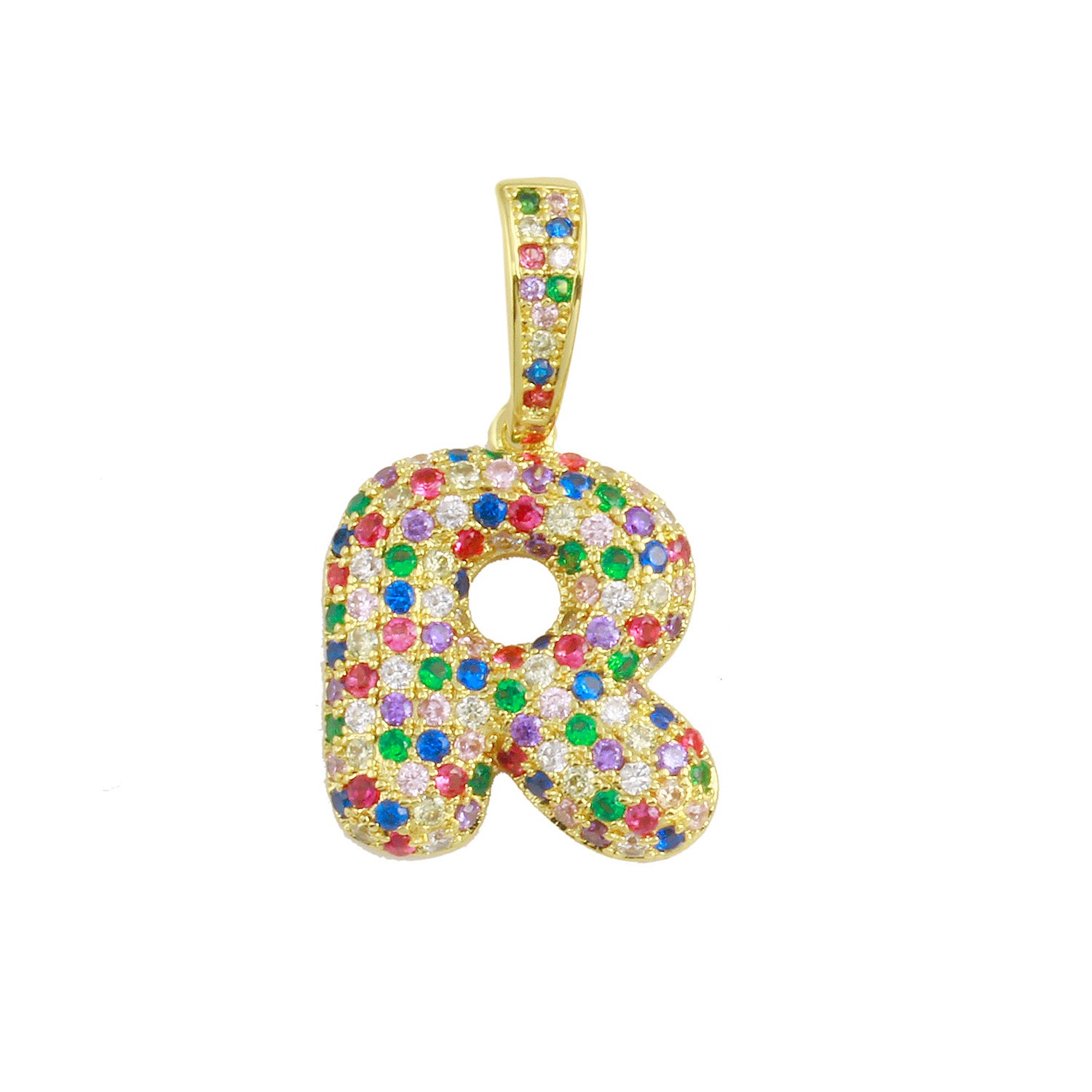 Rainbow Bubble Initial Charm