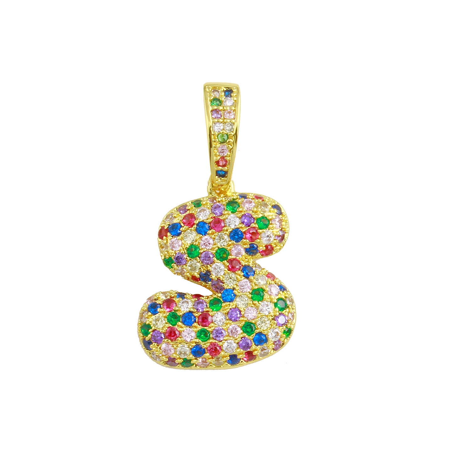 Rainbow Bubble Initial Charm