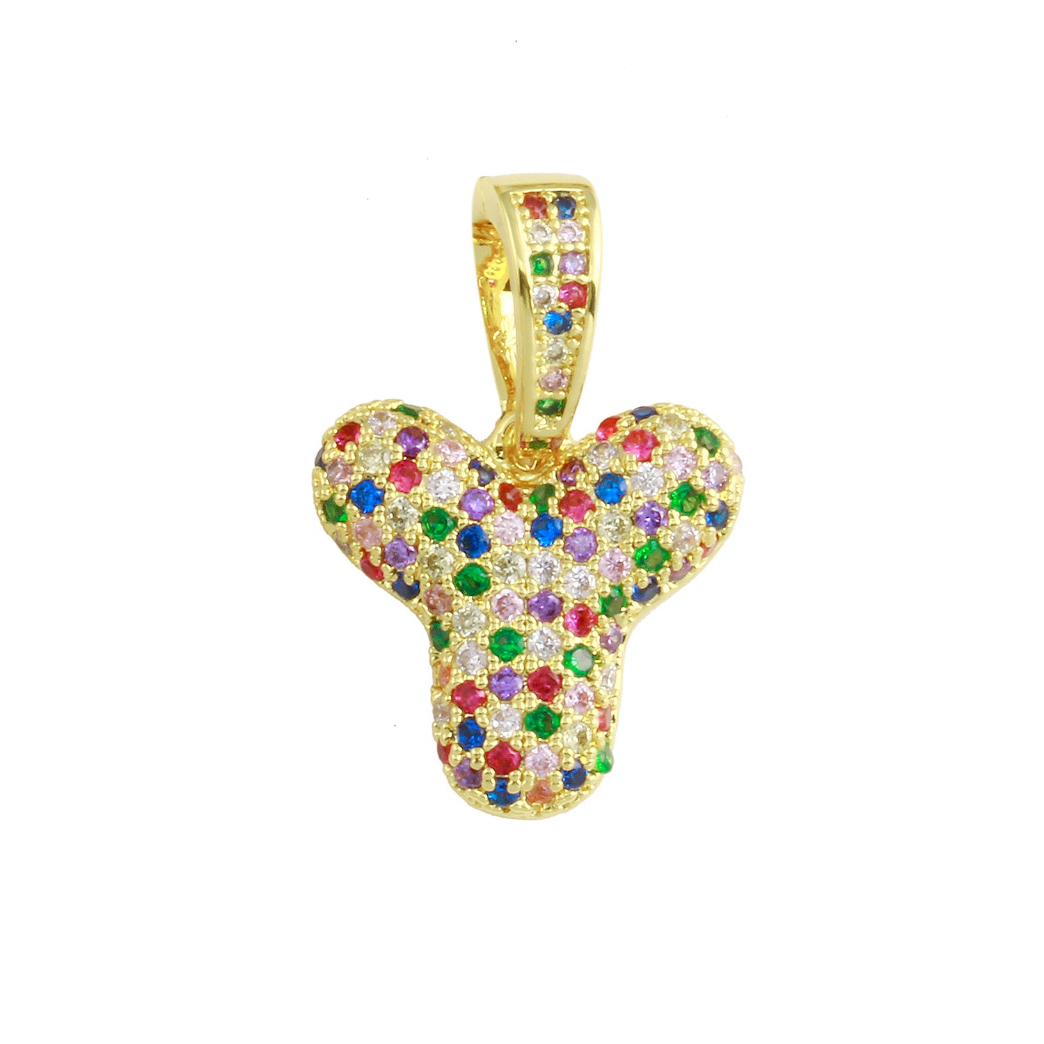 Rainbow Bubble Initial Charm