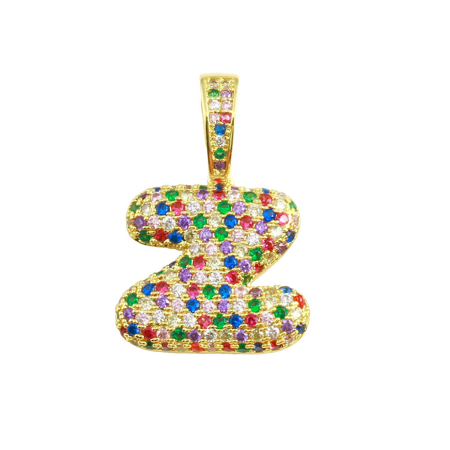 Rainbow Bubble Initial Charm