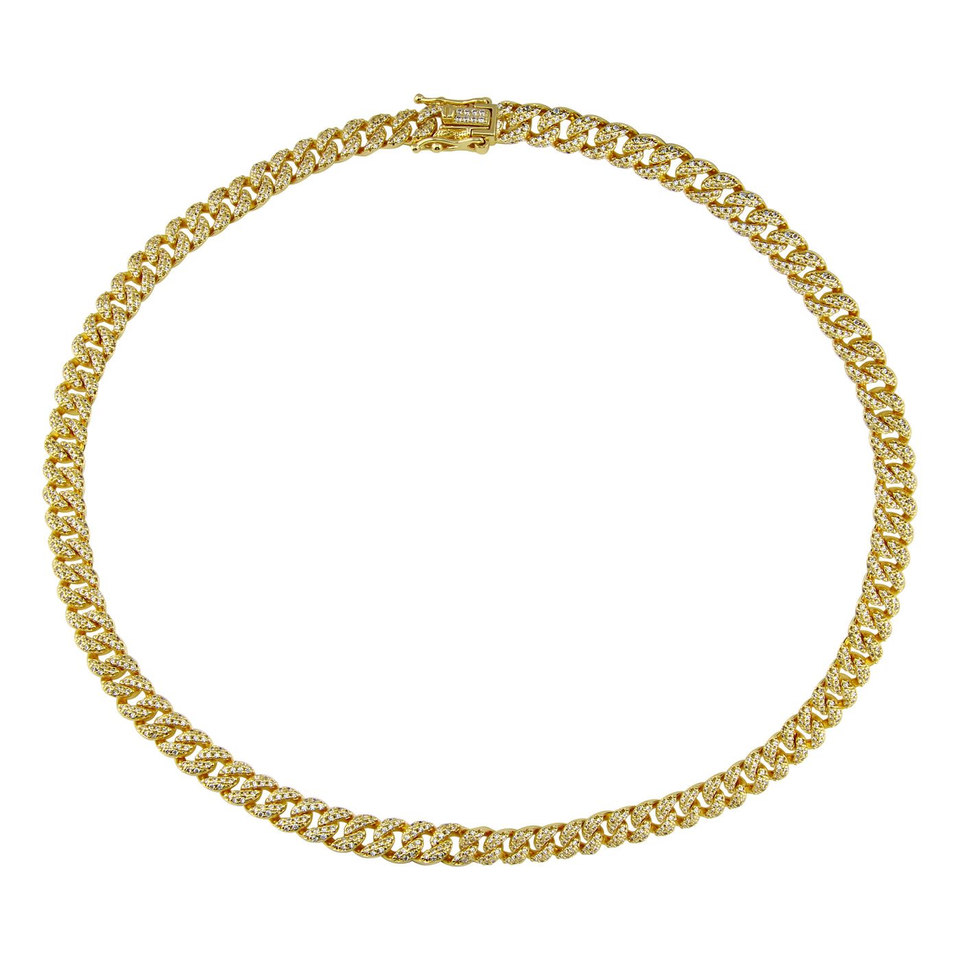 Pave Cuban Chain Necklace