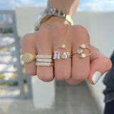 Triple Pear Ring