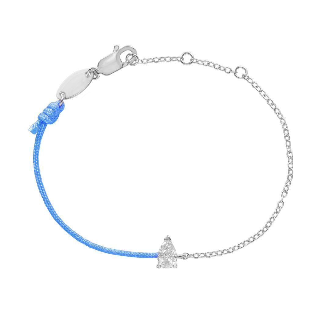 Diamond Drop String Bracelet